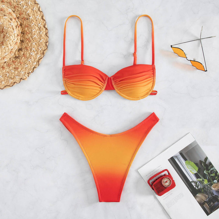 Damen Push-Up Bikini mit innovativem Farbverlauf Drune