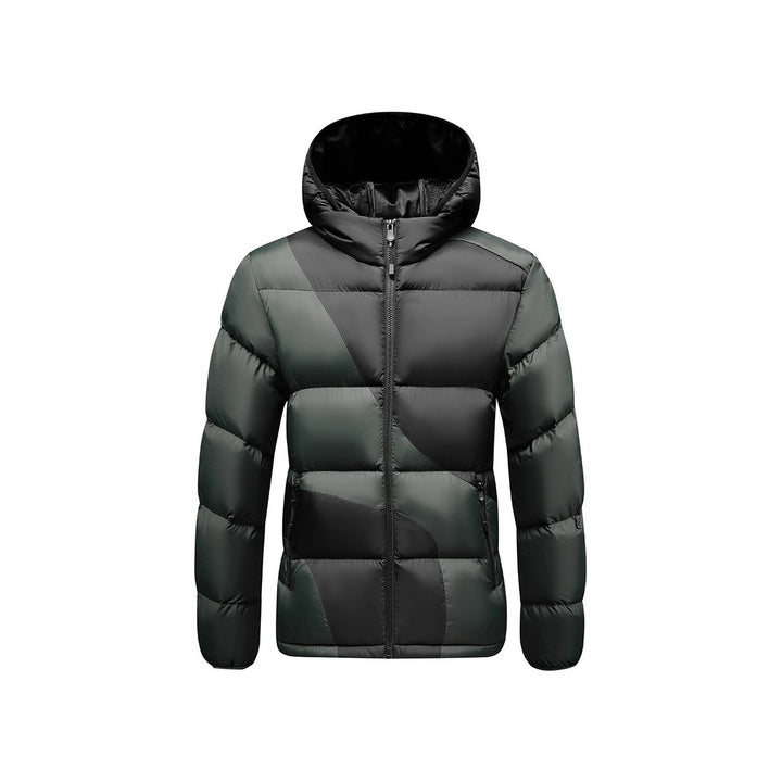 Herren Steppjacke mit kontrastreichen Paneelen, Kapuze und thermischer Synthetikfüllung Drune