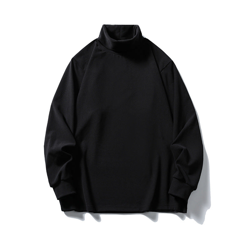 Unisex Oversize-Halbrollkragenpullover aus feinem Jersey mit Raglanärmeln und gerippten Bündchen Drune