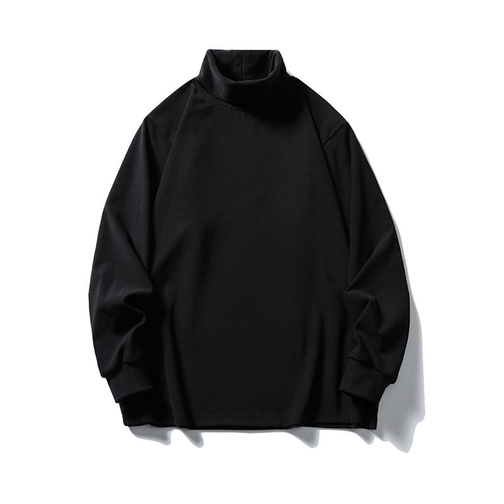 Unisex Oversize-Halbrollkragenpullover aus feinem Jersey mit Raglanärmeln und gerippten Bündchen Drune
