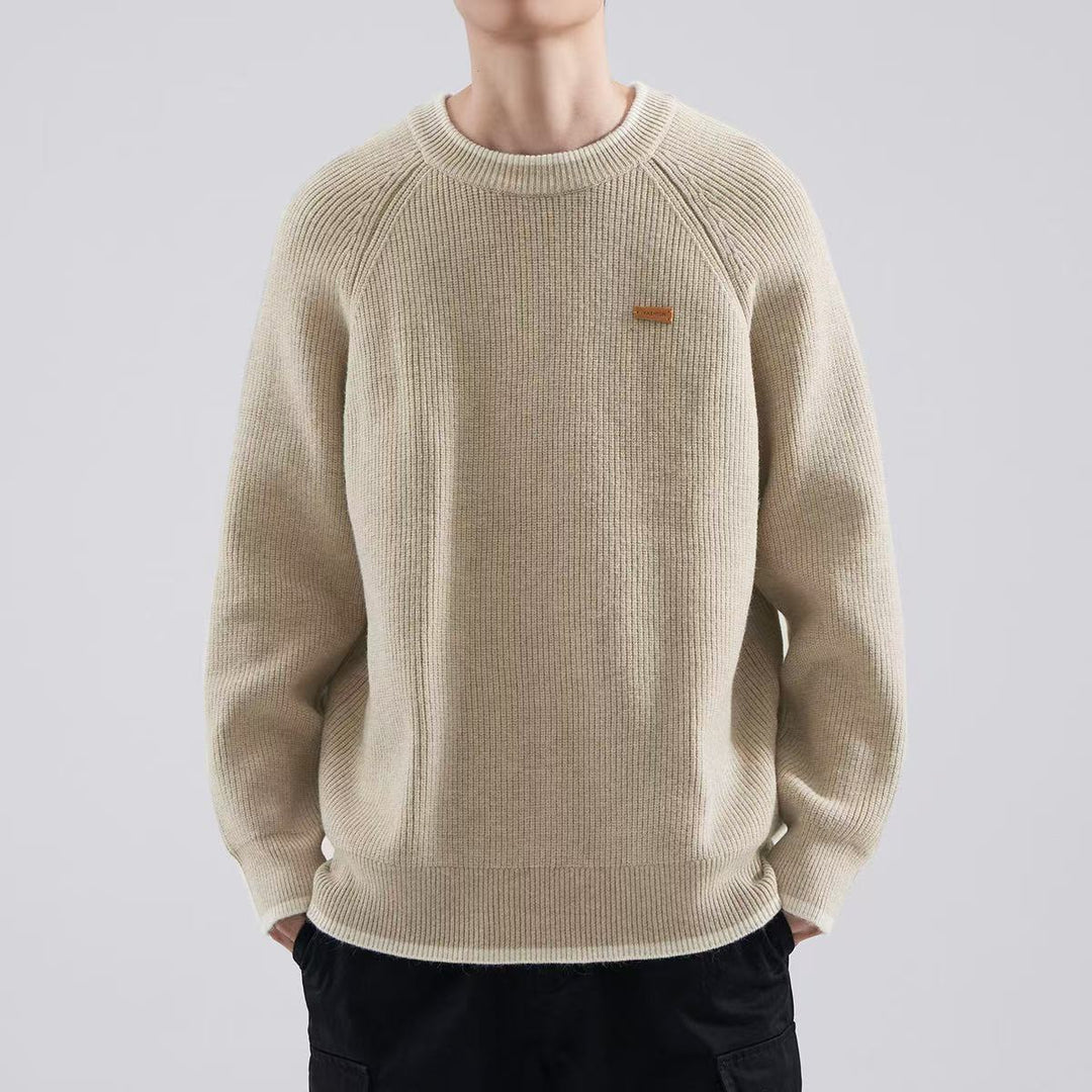 Herren Gemütlicher Strickpullover Drune