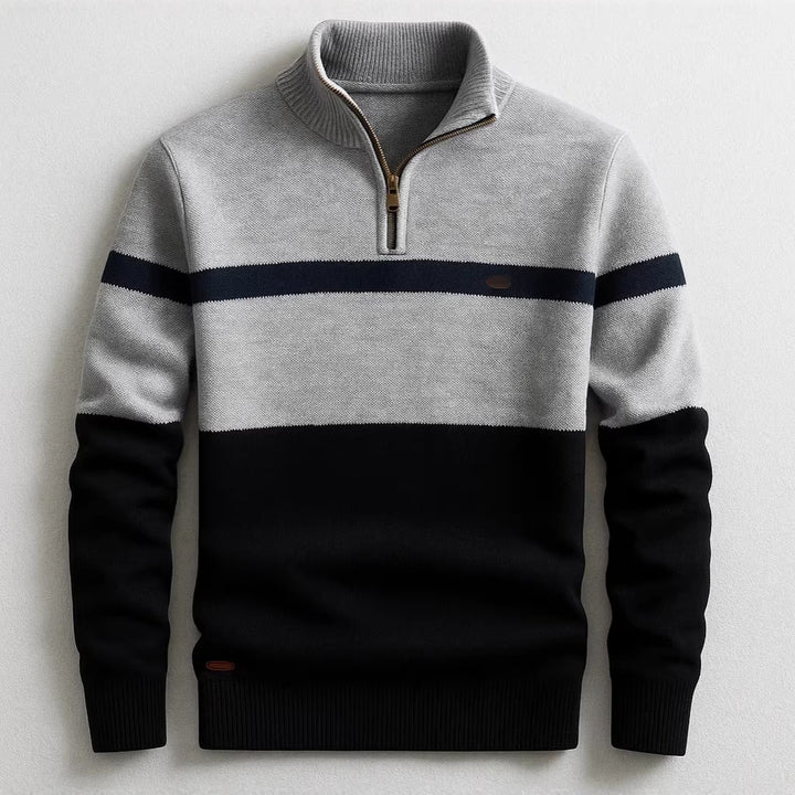 Herren Modischer Halbzip-Pullover