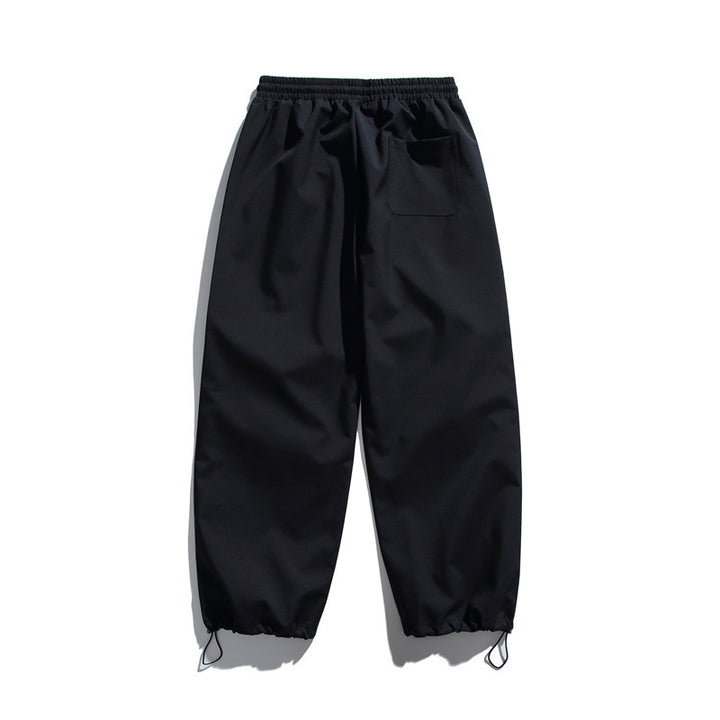 Unisex Technische Cargo-Joggerhose mit elastischem Bund, Reißverschlusstasche und Kordelzug Drune