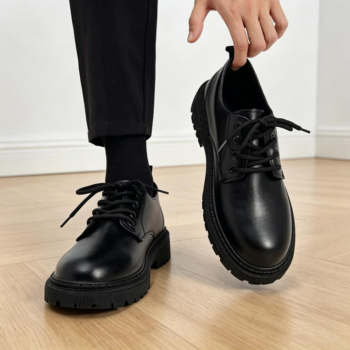 Herren Stilvolle Leder Schnürschuhe Drune