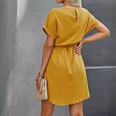Damen Abschlusskleid mit Taillengürtel Drune