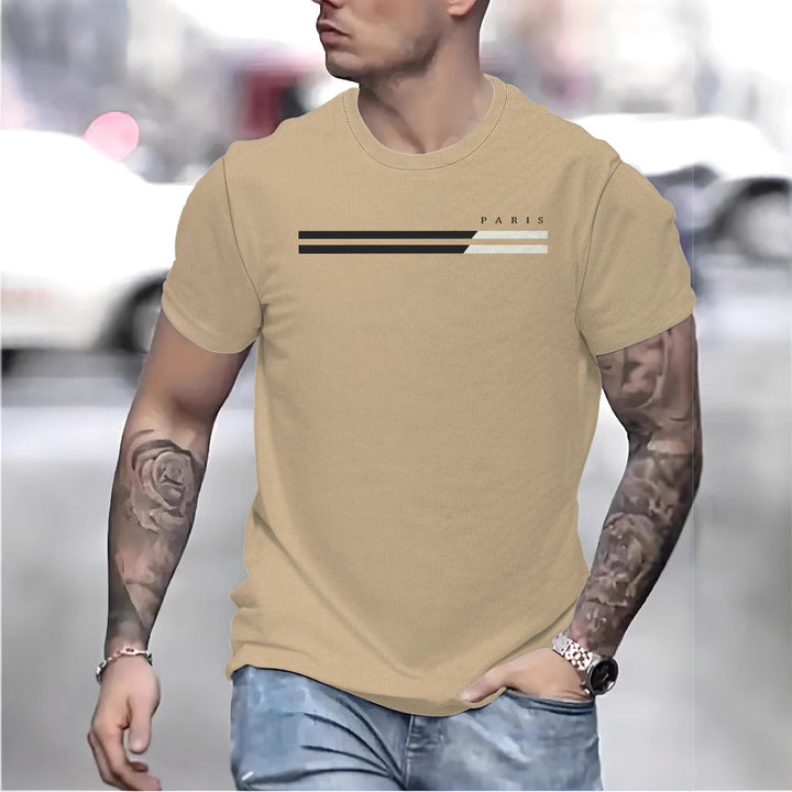 Herren T-Shirt mit stilvollem Linienmuster Drune