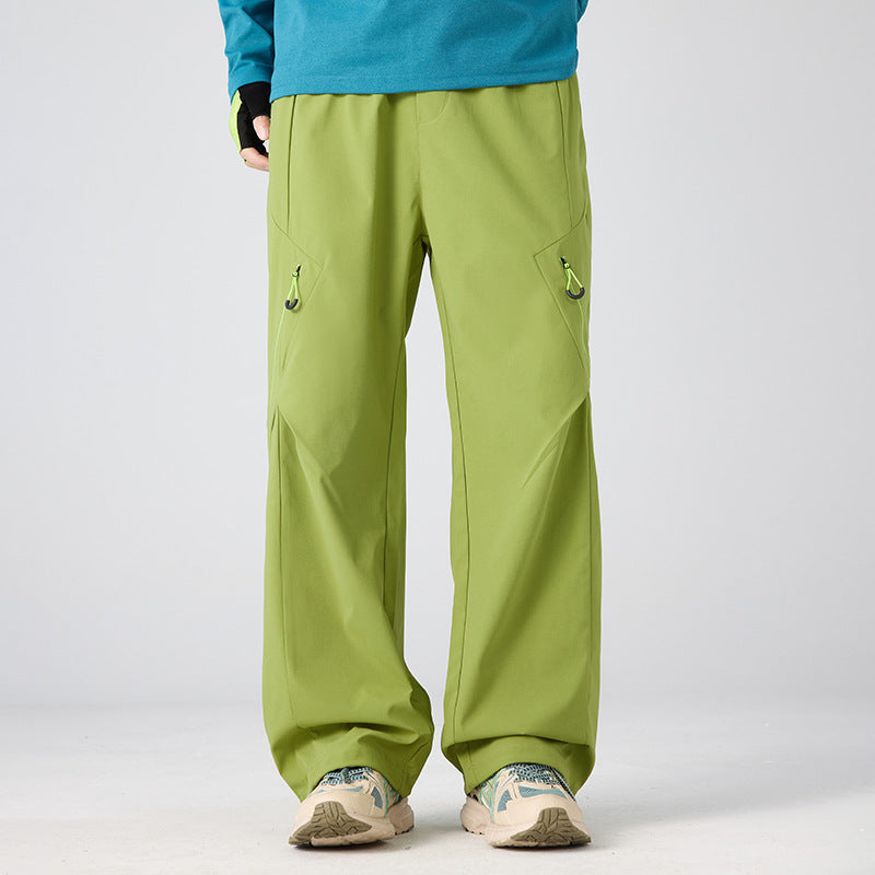 Herren Weite technische Cargo-Hose mit Utility-Taschen und elastischem Bund Drune