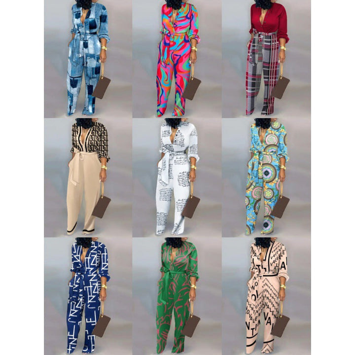 Damen Denim Jumpsuit mit modischem Patchwork-Design und praktischen Taschen Drune