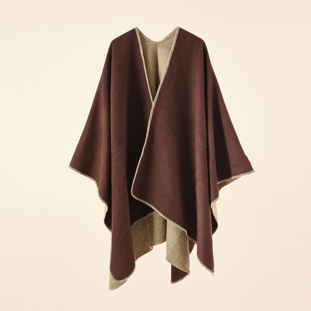 Damen Strickponcho mit asymmetrischem Schnitt und hoher Warmhaltefunktion Drune