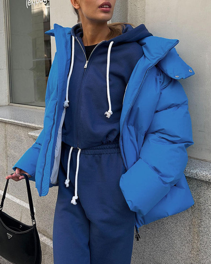Drune | Schönheit Kapuze Lockere Baumwolljacke