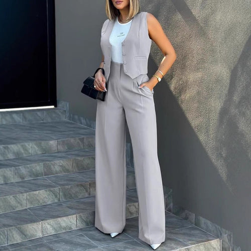 Damen Elegantes und modernes Zweiteiler Ensemble Drune