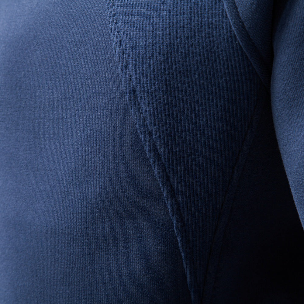 Herren Troyer-Fleecepullover mit Stehkragen und halbem Reißverschluss Drune