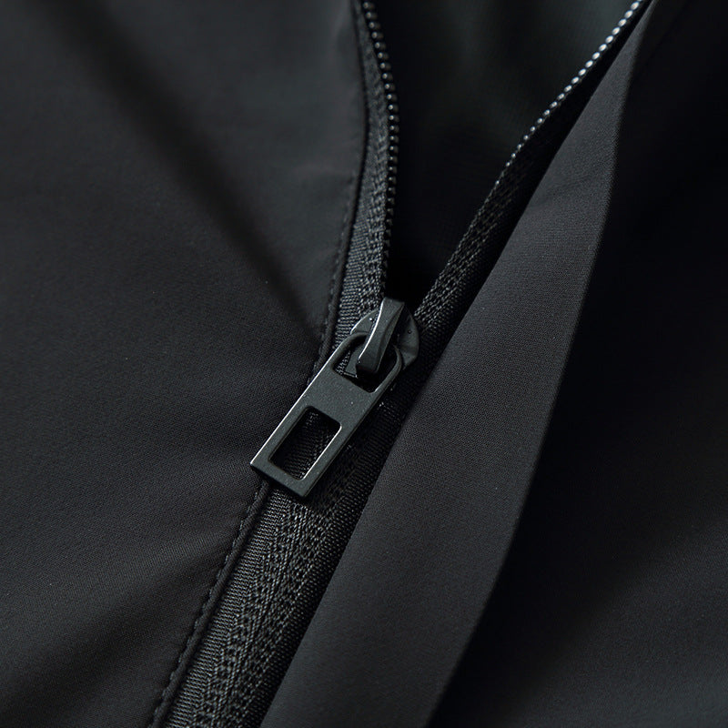 Herren Funktionale Slim‑Softshell‑Kapuzenjacke mit wasserabweisender Beschichtung und elastischen Bündchen Drune