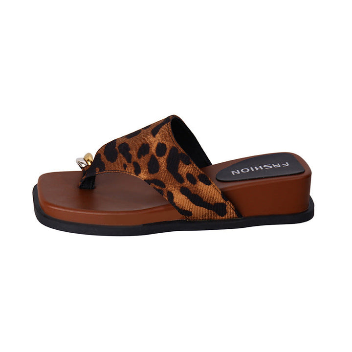 Damen Bequeme Zehentrenner-Sandalen mit modischem Riemendesign und ergonomischer Sohle Drune