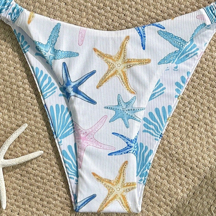 Damen Triangel-Bikini mit maritimem Sternenmotiv Drune