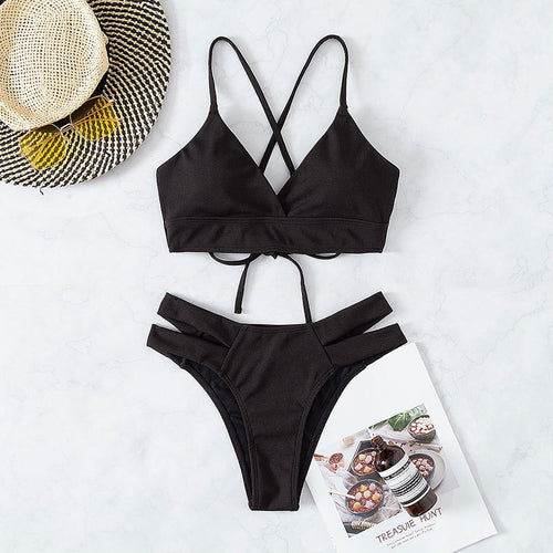 Damen Bikini-Set mit raffinierten Rückenschnürungen Drune