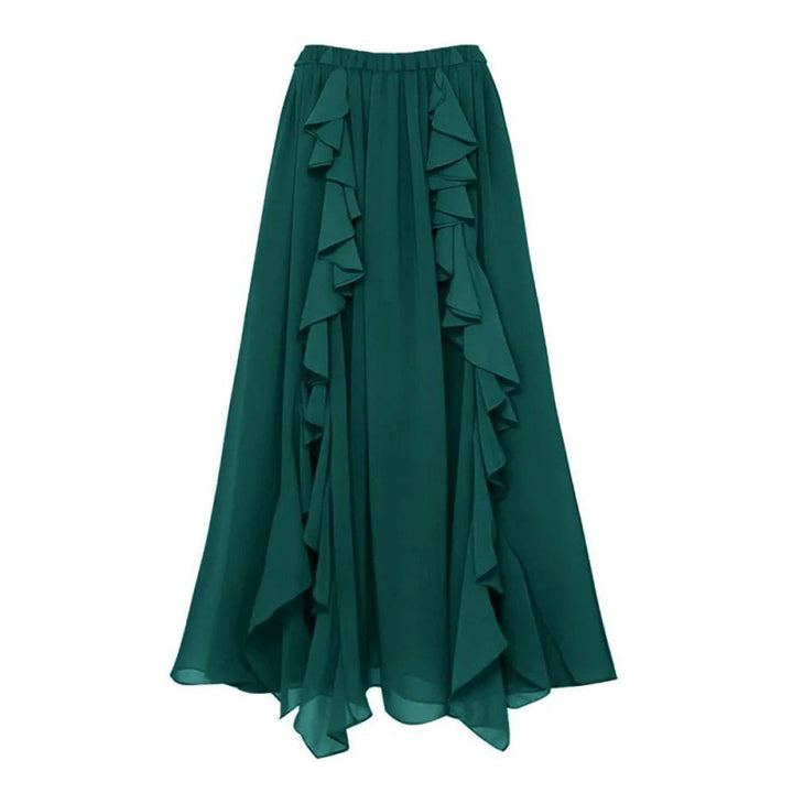 Damen Badeanzug-Set mit voluminösen Rüschendetails und elegantem Überrock Drune