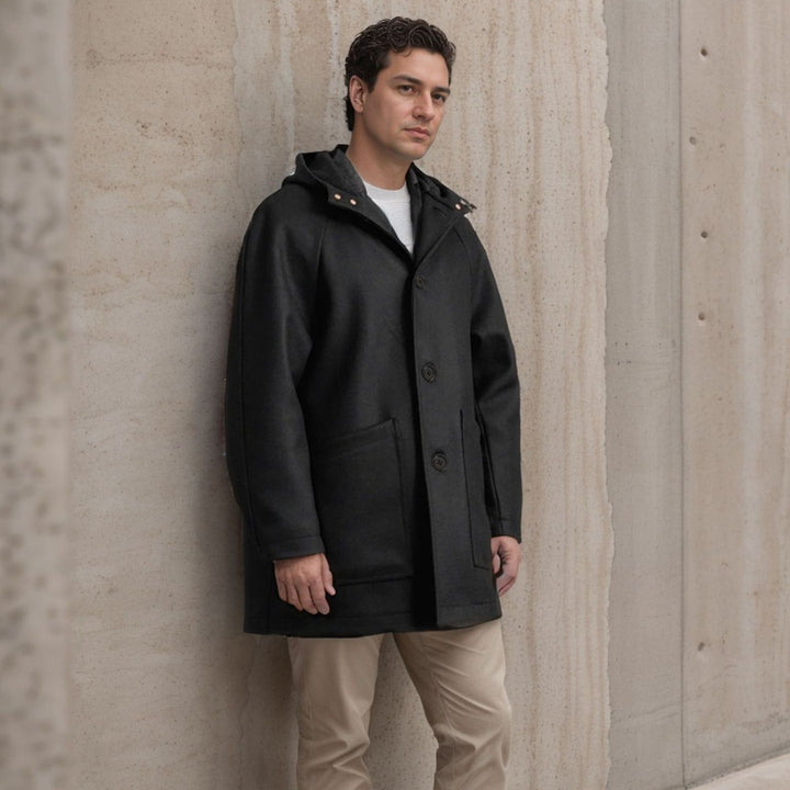 Herren praktische und elegante Softshell-Jacke mit Kapuze Drune