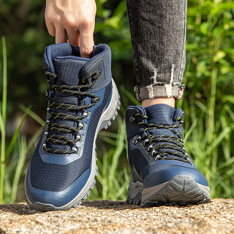 Damen Knöchelhohe leichte Wander‑ und Trekkingstiefel mit gepolstertem Schaft Drune