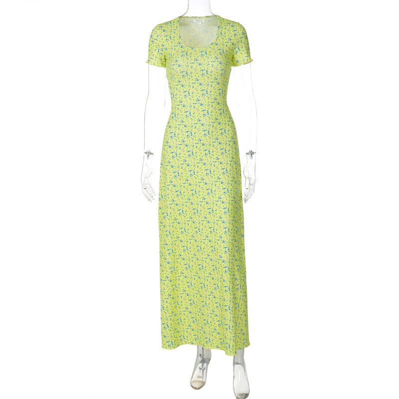 Damen Maxikleid mit floralem Muster Drune