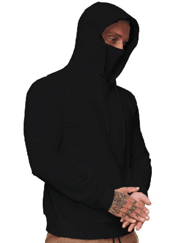Herren Kapuzenpullover mit multifunktionalem Kragen Drune