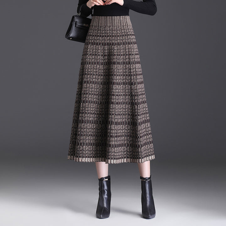 Damen Midi-Rock Drune