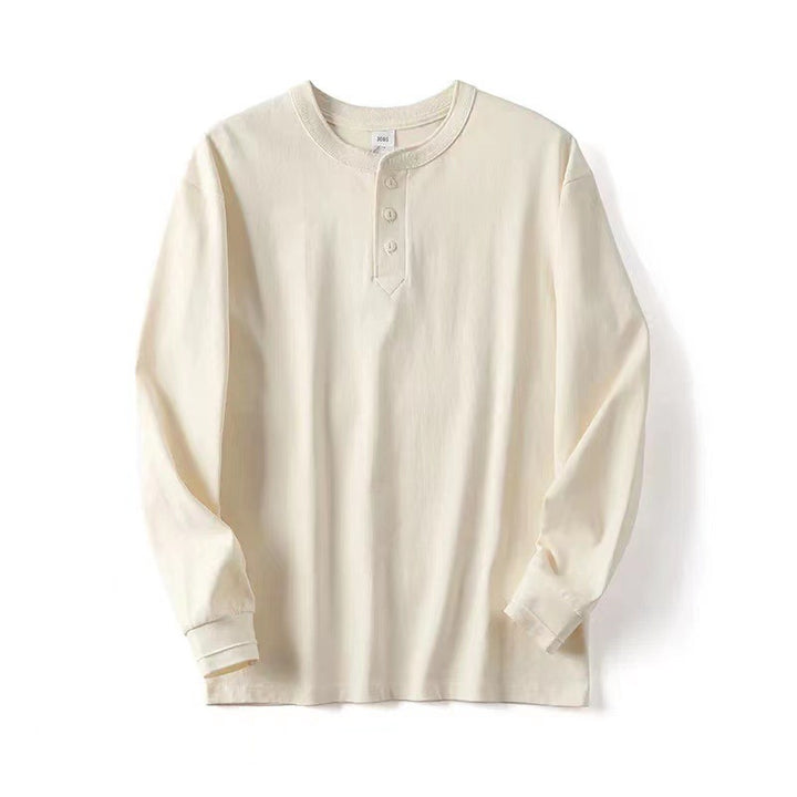 Damen Langarm-Henley-Shirt aus atmungsaktiver Baumwolle Drune