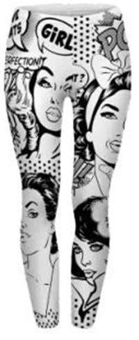 Damen Mandala-Ombre Leggings mit hohem Bund und formendem Stretch Drune