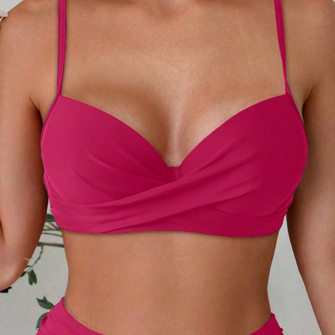 Damen Bikini-Set mit gepolstertem Oberteil und dekorativem Stern-Detail Drune