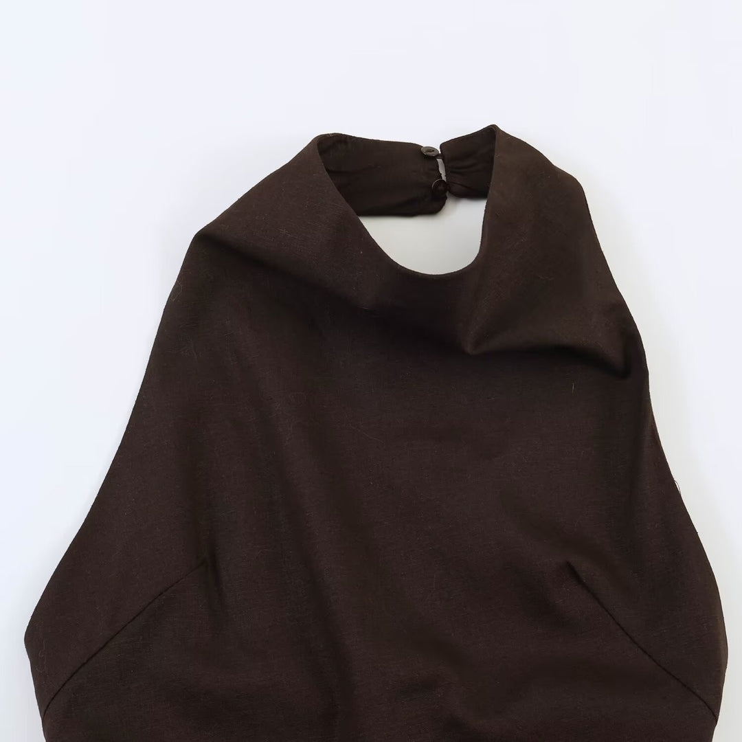 Damen asymmetrisches Kleid mit hochwertigem Material Drune