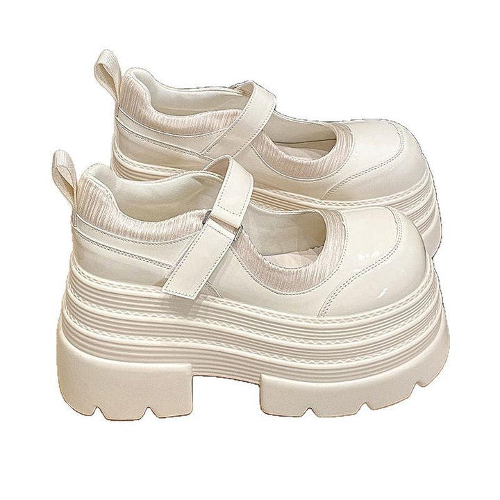 Damen modische Plateau-Schuhe mit praktischem Riemenverschluss Drune