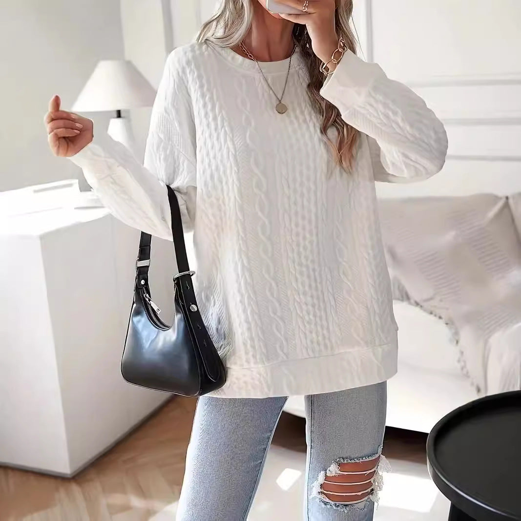 Damen Statement-Strickpullover mit strukturiertem Design Drune
