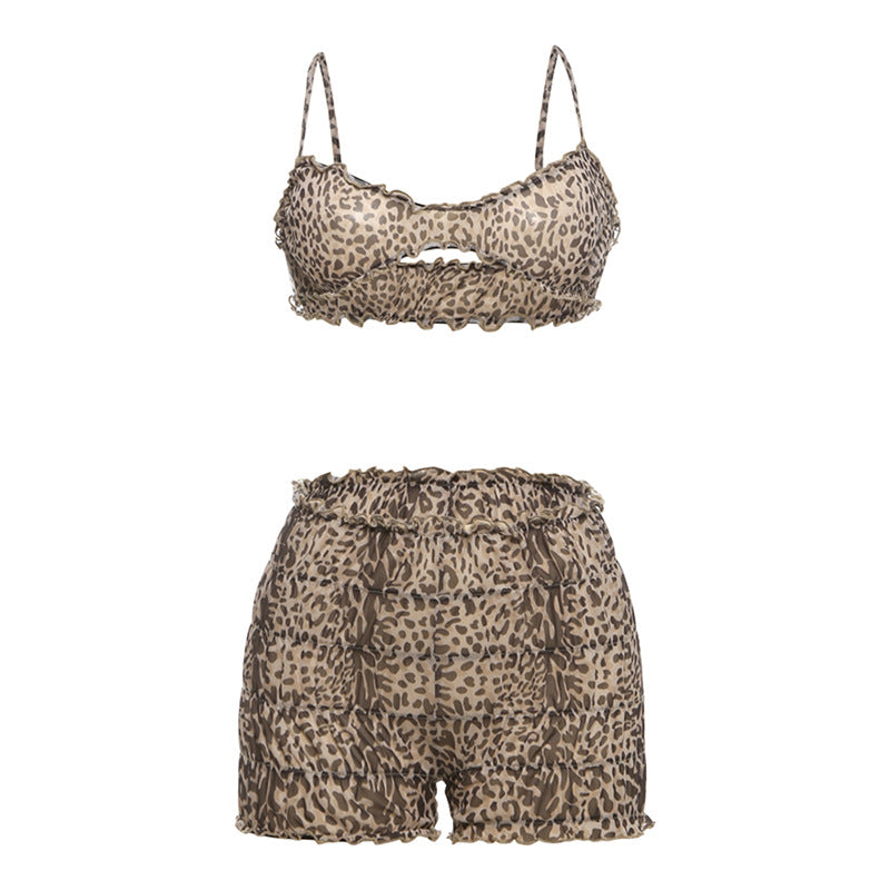 Damen modisches Tiermuster-Bikini-Set Drune