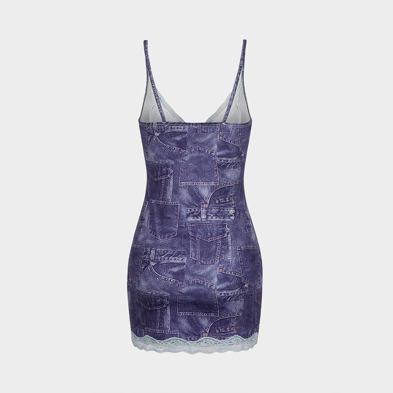 Damen Crop-Top und Minirock Set Drune