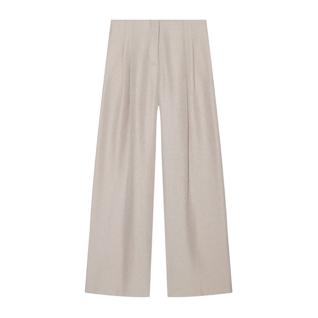 Damen nan weite Palazzo-Hose mit hoher Taille und Bügelfalte Drune