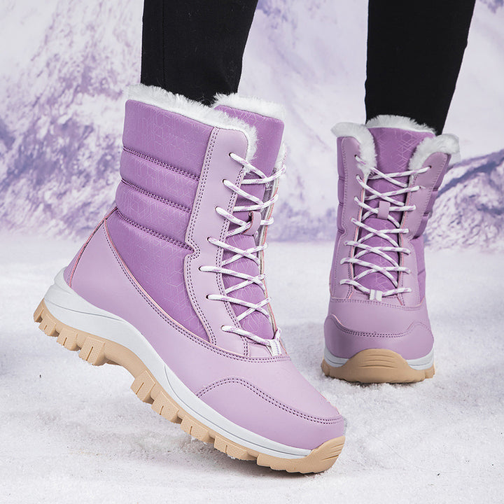 Damen Winterstiefel mit isolierter Fütterung und rutschfester Profilsohle Drune