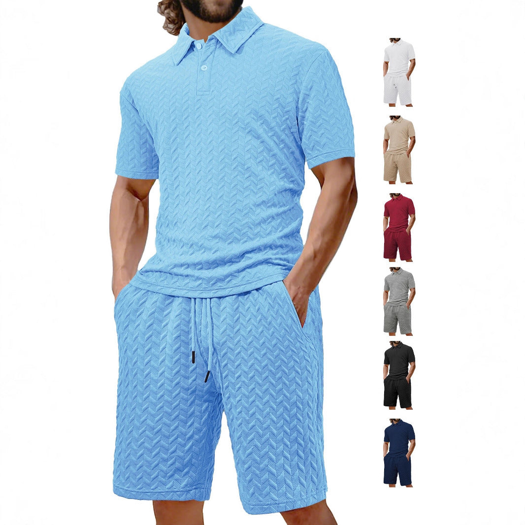 Herren Polo-Shirt und Short Set Drune