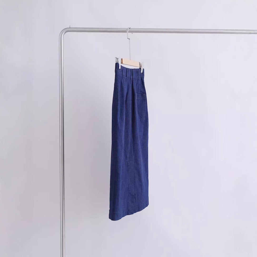 Damen Elegant geschnittener Midirock Drune