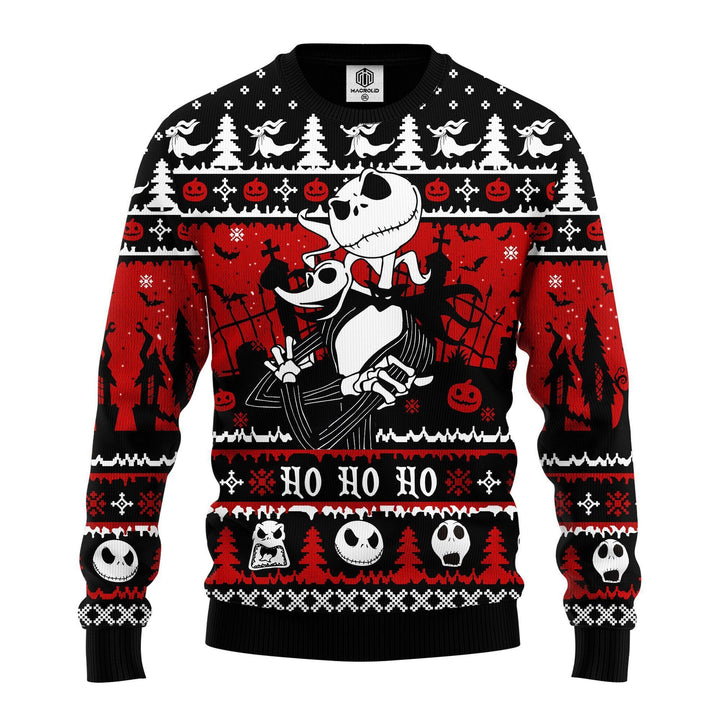 Drune | Skull Print - Festival der Holiday Prints Hässlicher Pullover