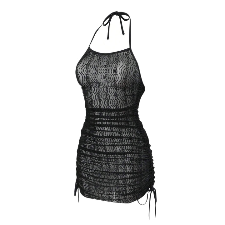 Damen Strandkleid mit eleganter Wellenstruktur Drune