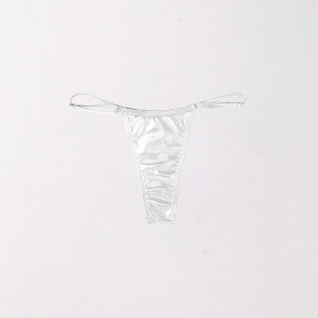 Damen Minimalistischer Spitzenstring Drune