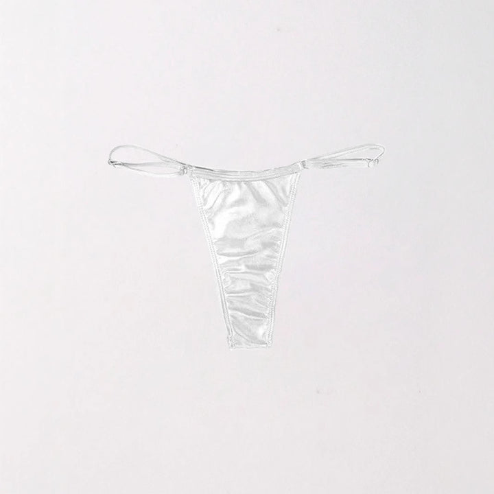 Damen Hochwertiger Metallic-String-Tanga mit verstellbaren Trägern Drune