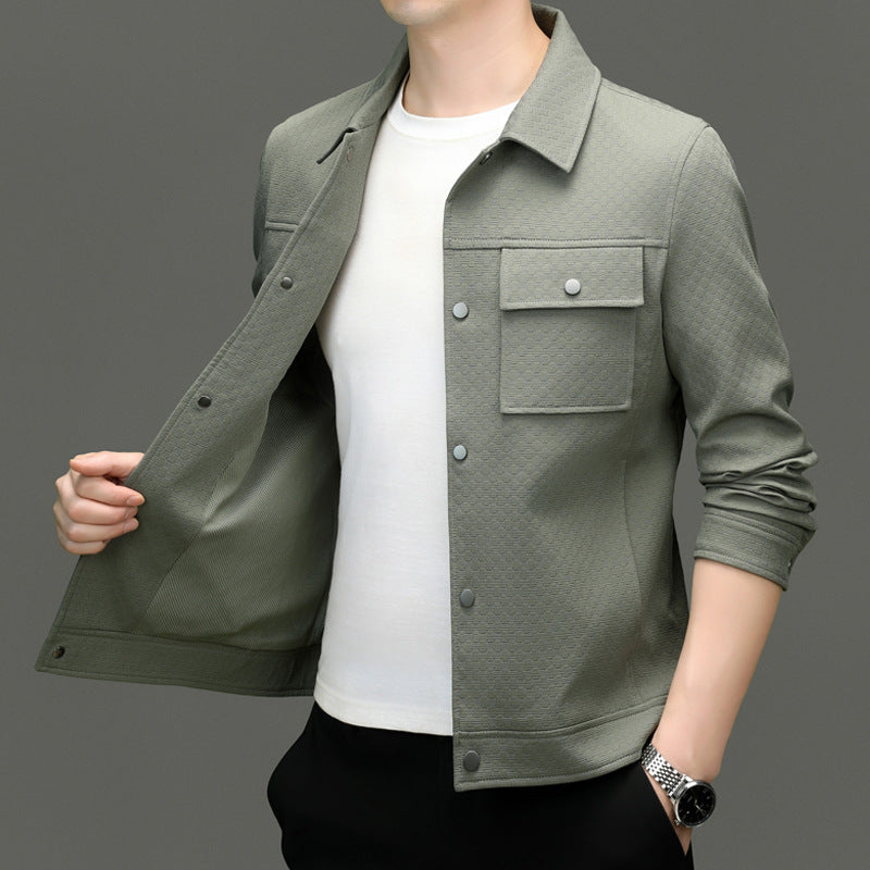 Herren Freizeitjacke mit strukturiertem Design und praktischen Taschen Drune