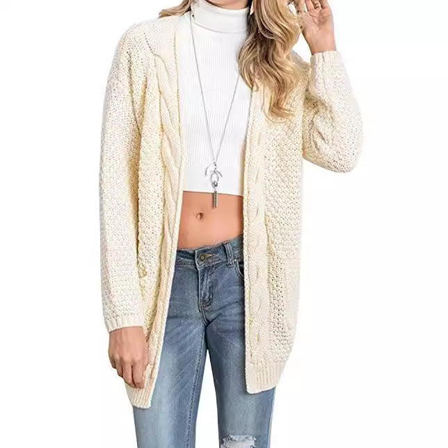 Damen Strickjacke mit strukturiertem Muster und praktischen Taschen Drune