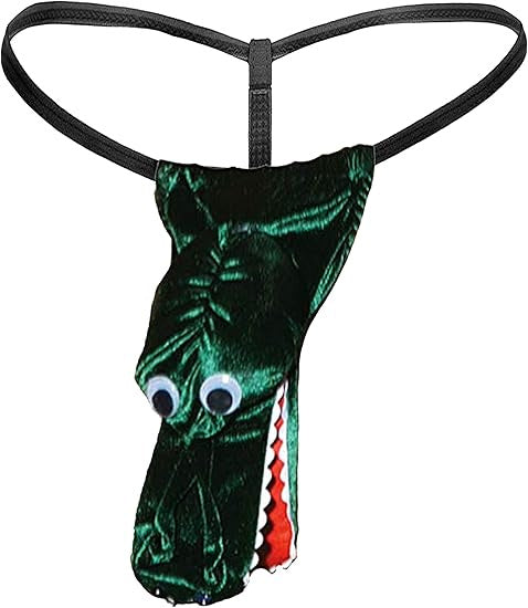 Männer Novelty Plüsch Rentier Tanga mit Geweih-Tasche