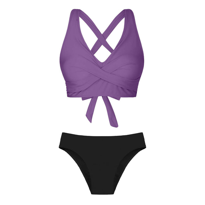 Damen Zweiteiliger Badeanzug mit floralem Design Drune