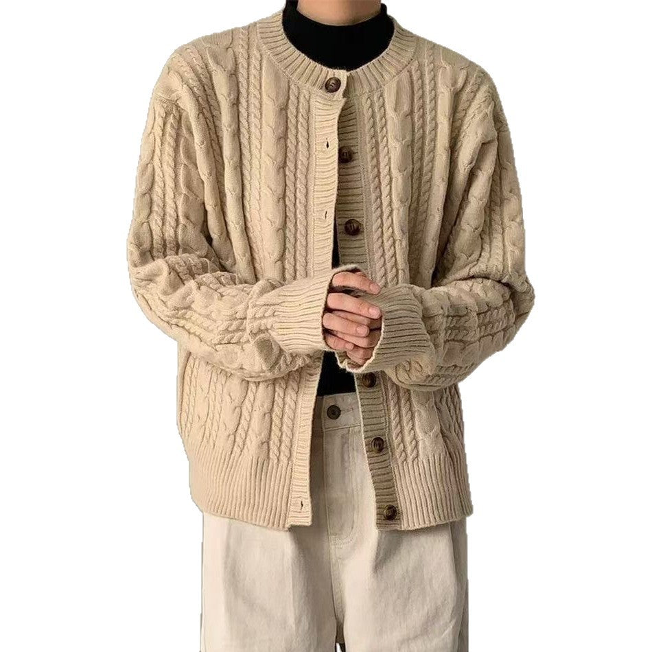 Damen Modische Strickjacke mit Knopfdetails Drune