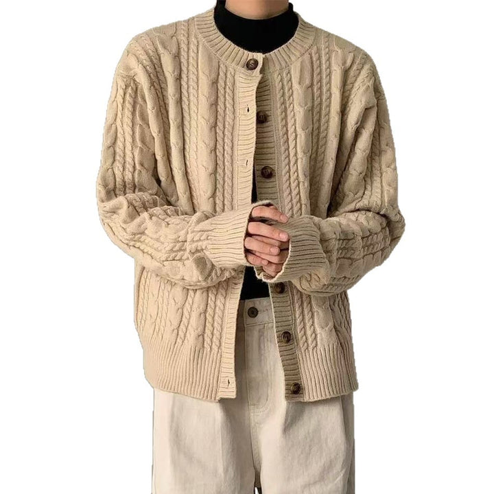 Damen Modische Strickjacke mit Knopfdetails Drune