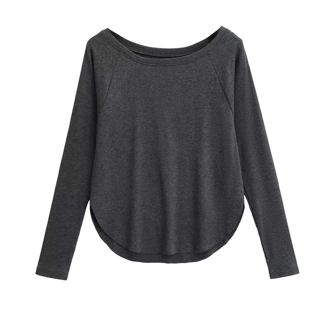 Damen lässiges Langarmshirt Drune