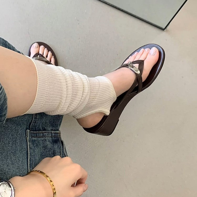 Damen Elegante Wedge-Sandalen mit modischem Riemchen-Design Drune